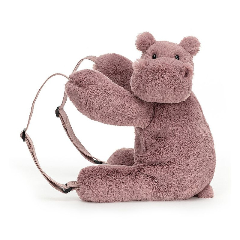 Jellycat, Huggady Plecak Hipopotam 28cmx30cm Jellycat, Huggady Plecak Hipopotam 28cmx30cm