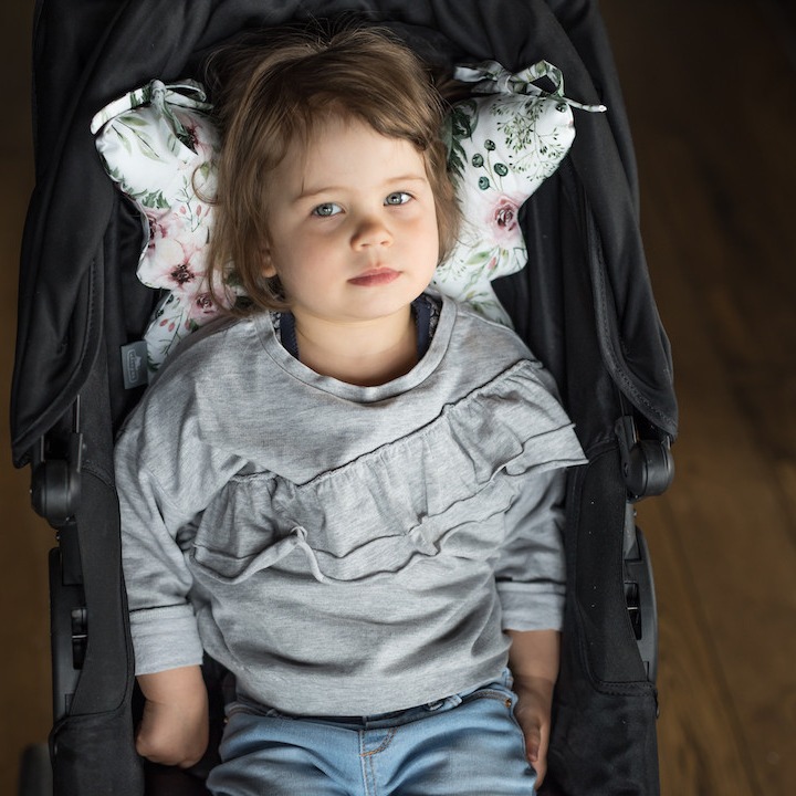 Sleepee, Poduszka Antywstrząsowa Motylek Grey