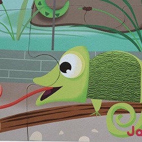 Janod, puzzle sensoryczne 20 elementów Wycieczka do zoo Janod, puzzle sensoryczne 20 elementów Wycieczka do zoo