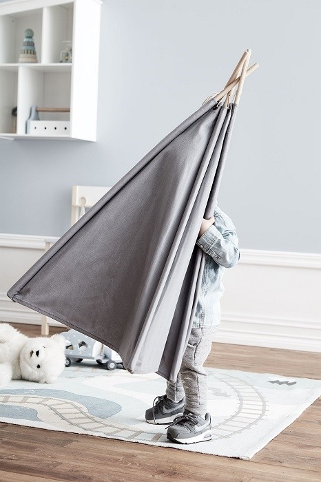 Kids Concept, Namiot Tipi Mini Grey