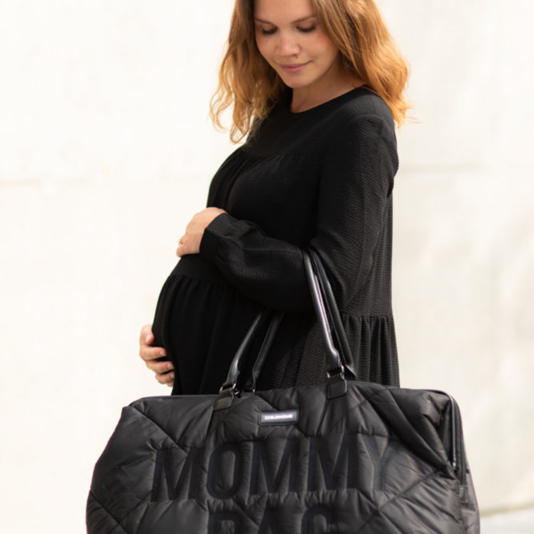 Childhome, Torba Mommy bag Pikowana Czarna Childhome, Torba Mommy bag Pikowana Czarna