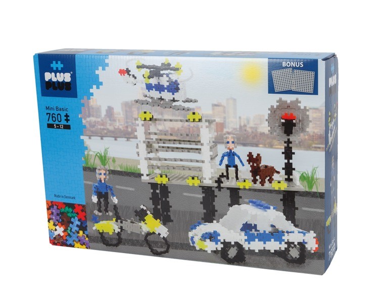 Plus-Plus, Mini Basic - 760 szt. - Policja Plus-Plus, Mini Basic - 760 szt. - Policja