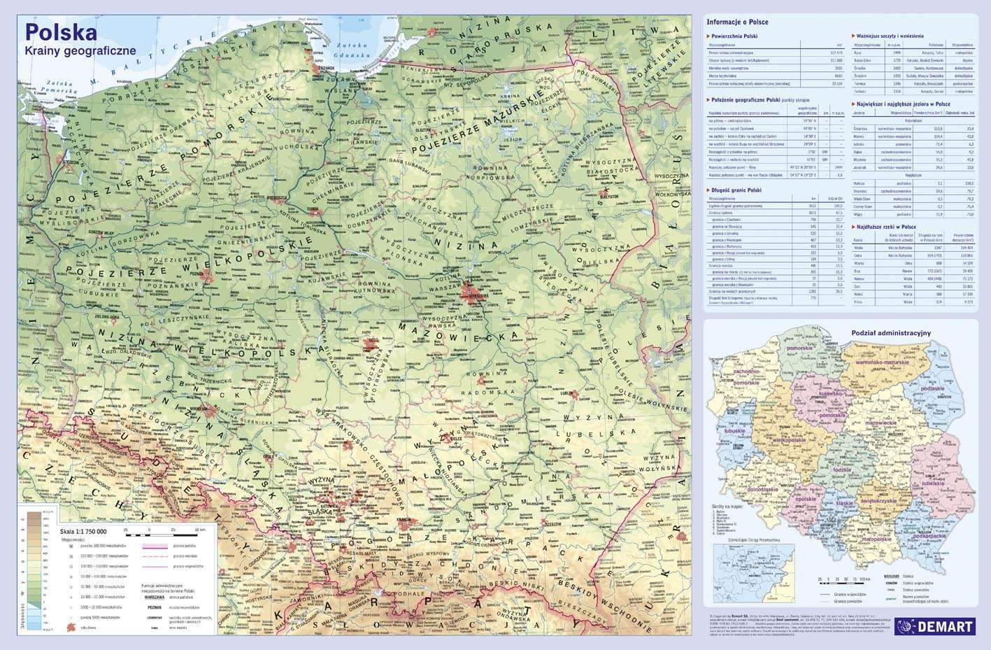 Sprawdzian Z Mapa Polski Klasa 5 Podkładka mapa polski