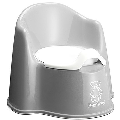 BabyBjorn, nocnik szary z oparciem