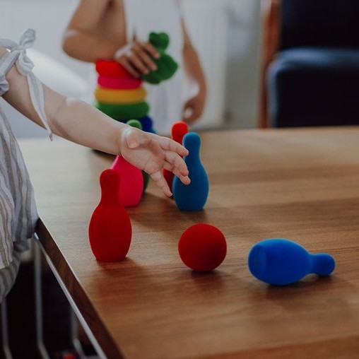 Rubbabu, Zestaw do gry w kręgle sensoryczny mały