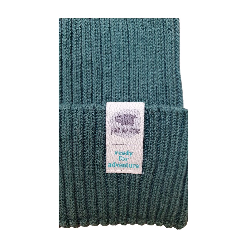 Pink no more, Czapka Beanie 0-24 miesiące Green