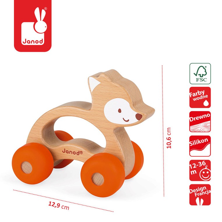 Janod, Lisek pojazd Baby Pop Janod, Lisek pojazd Baby Pop