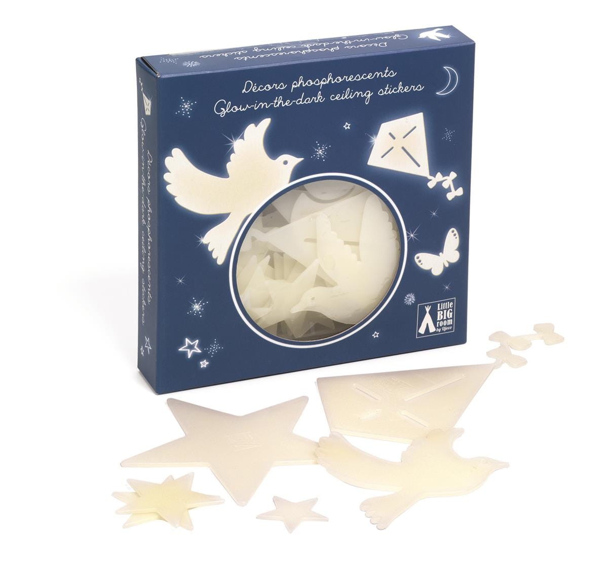 Djeco, Fluorescencyjne naklejki Na Niebie