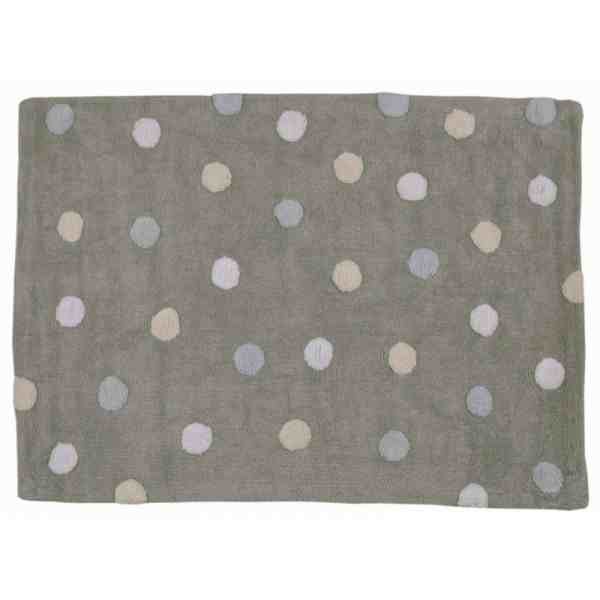 Dywan do prania w pralce Topos Tricolor Grey Azul/Blue Dywan do prania w pralce Topos Tricolor Grey Azul/Blue