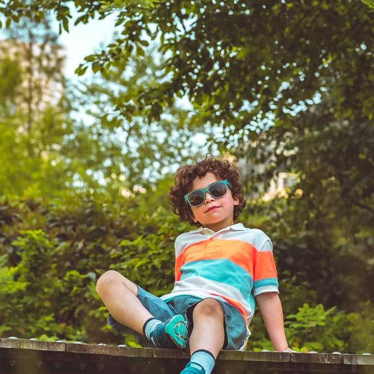 Real Kids, Okulary przeciwsłoneczne, Switch Green-Blue 7-10 lat