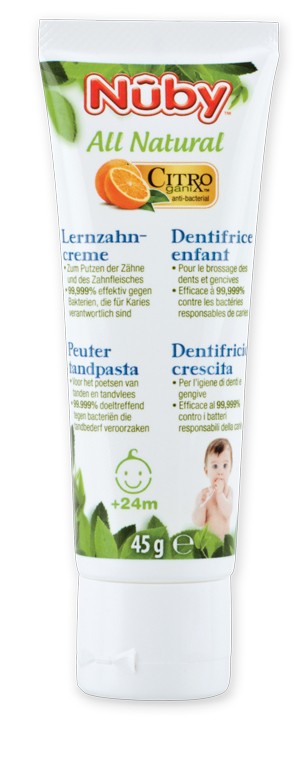 Nuby, pasta do zębów z naturalnych składników