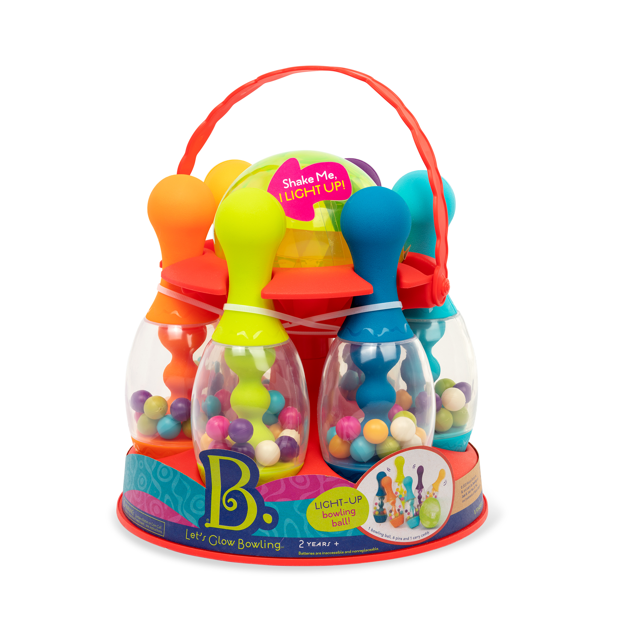 B.toys - Let’s Glow Bowling – kręgle - wersja czerwona B.toys - Let’s Glow Bowling – kręgle - wersja czerwona
