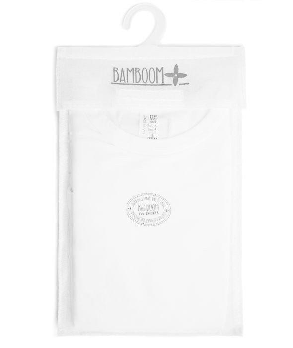 Bamboom, Body Niemowlęce bez Rękawów Bambus Organiczny Białe 9-12m Bamboom, Body Niemowlęce bez Rękawów Bambus Organiczny Białe 9-12m