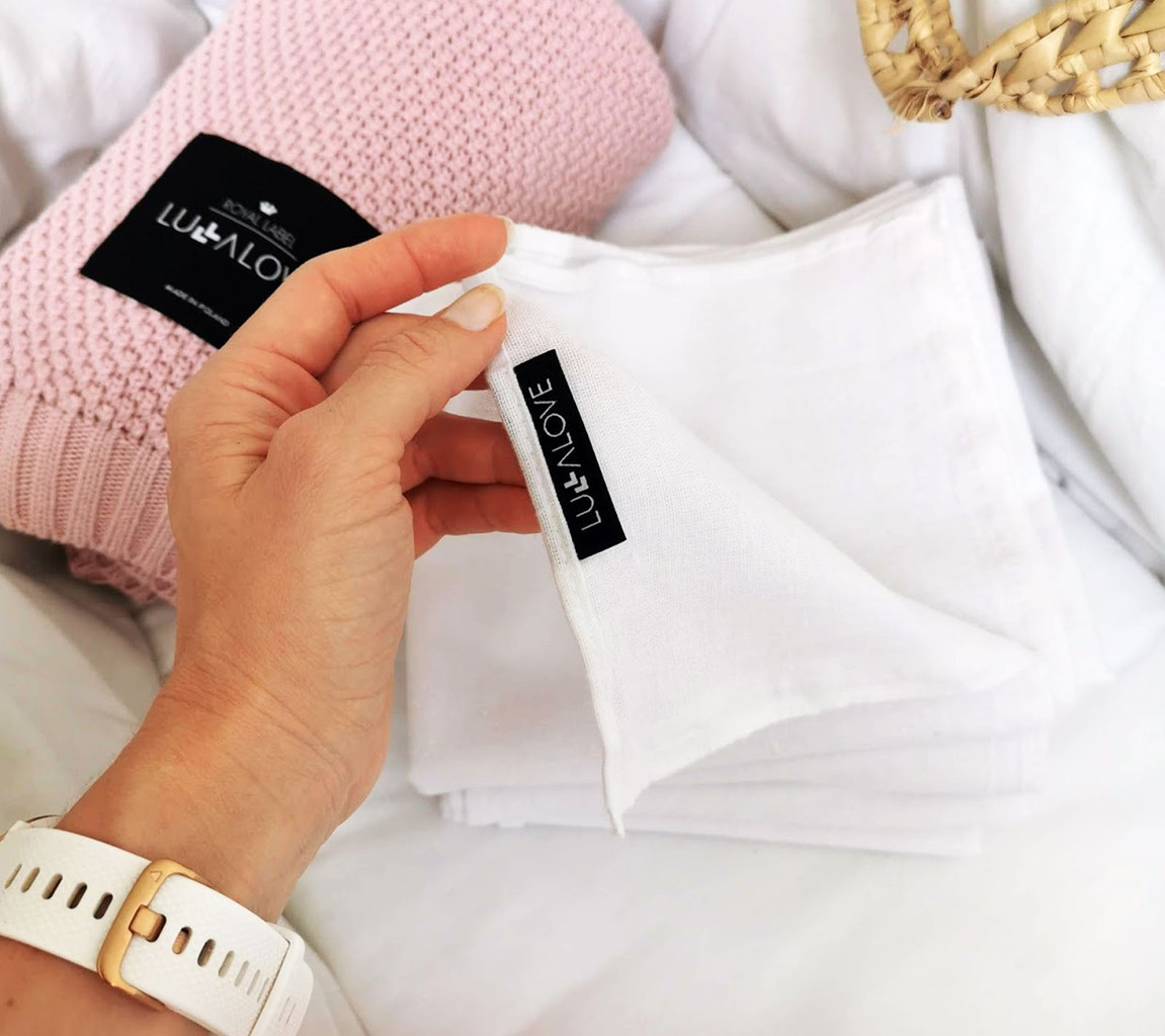 Lullalove, Flanela - zestaw dużych pieluch, 4 sztuki Lullalove, Flanela - zestaw dużych pieluch, 4 sztuki