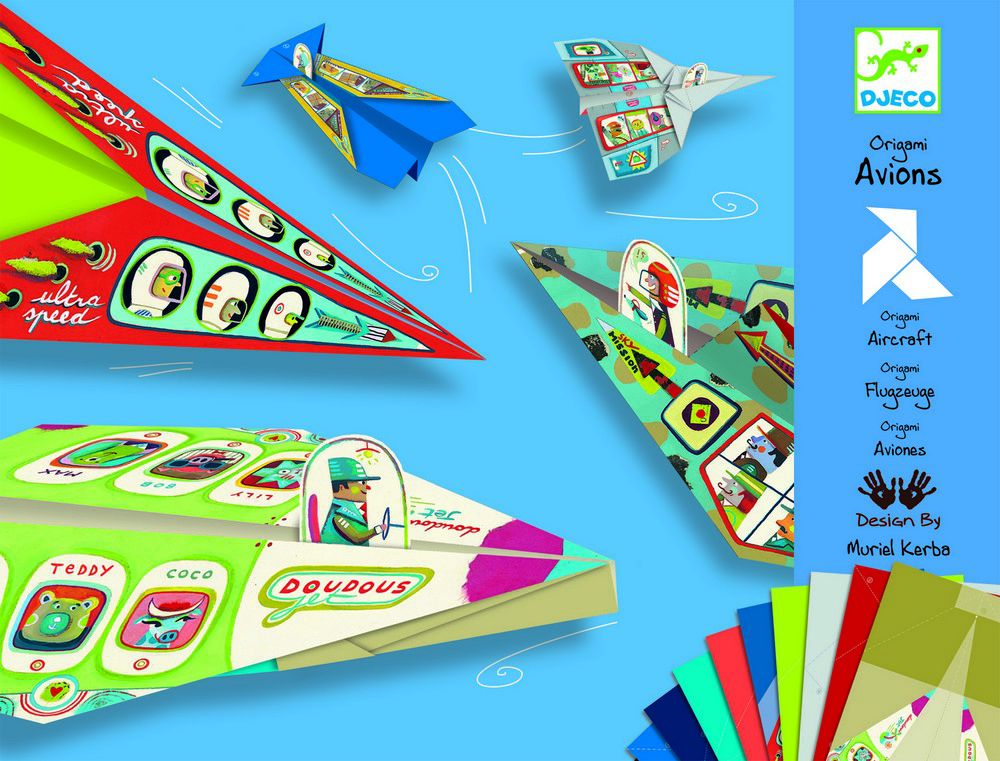 Djeco, zestaw origami samolot
