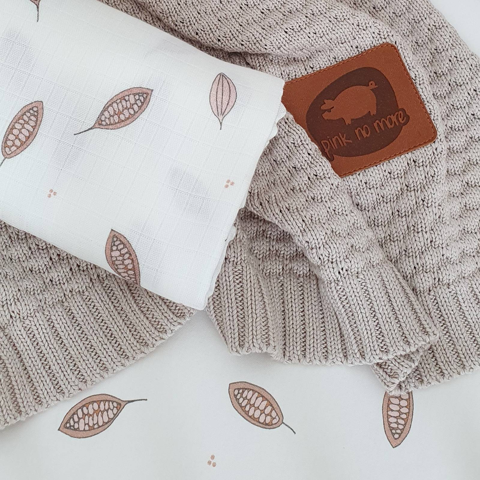 Pink no more, Otulacz muślinowy Cocoa 100x120 cm