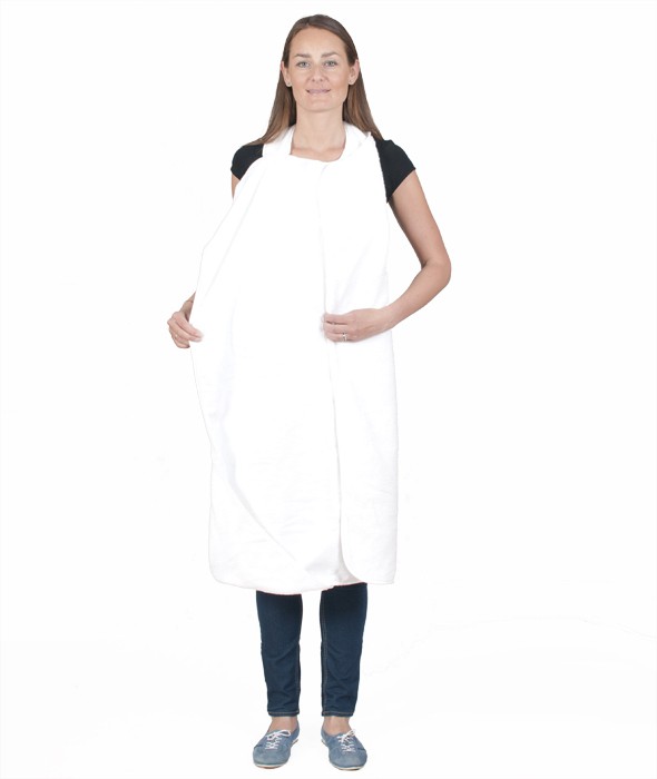 Ręcznik do kąpieli dla dziecka  - BABYHUG biały