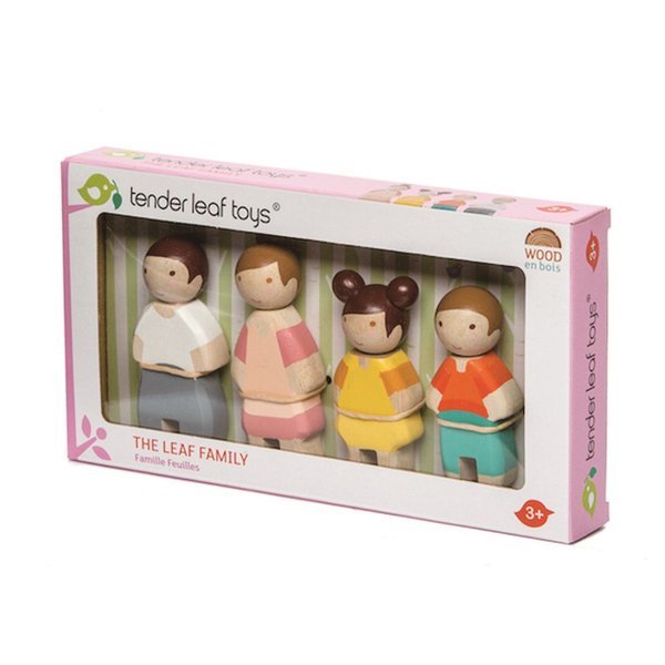 Tender Leaf Toys, Rodzinka Leaf, zestaw laleczek