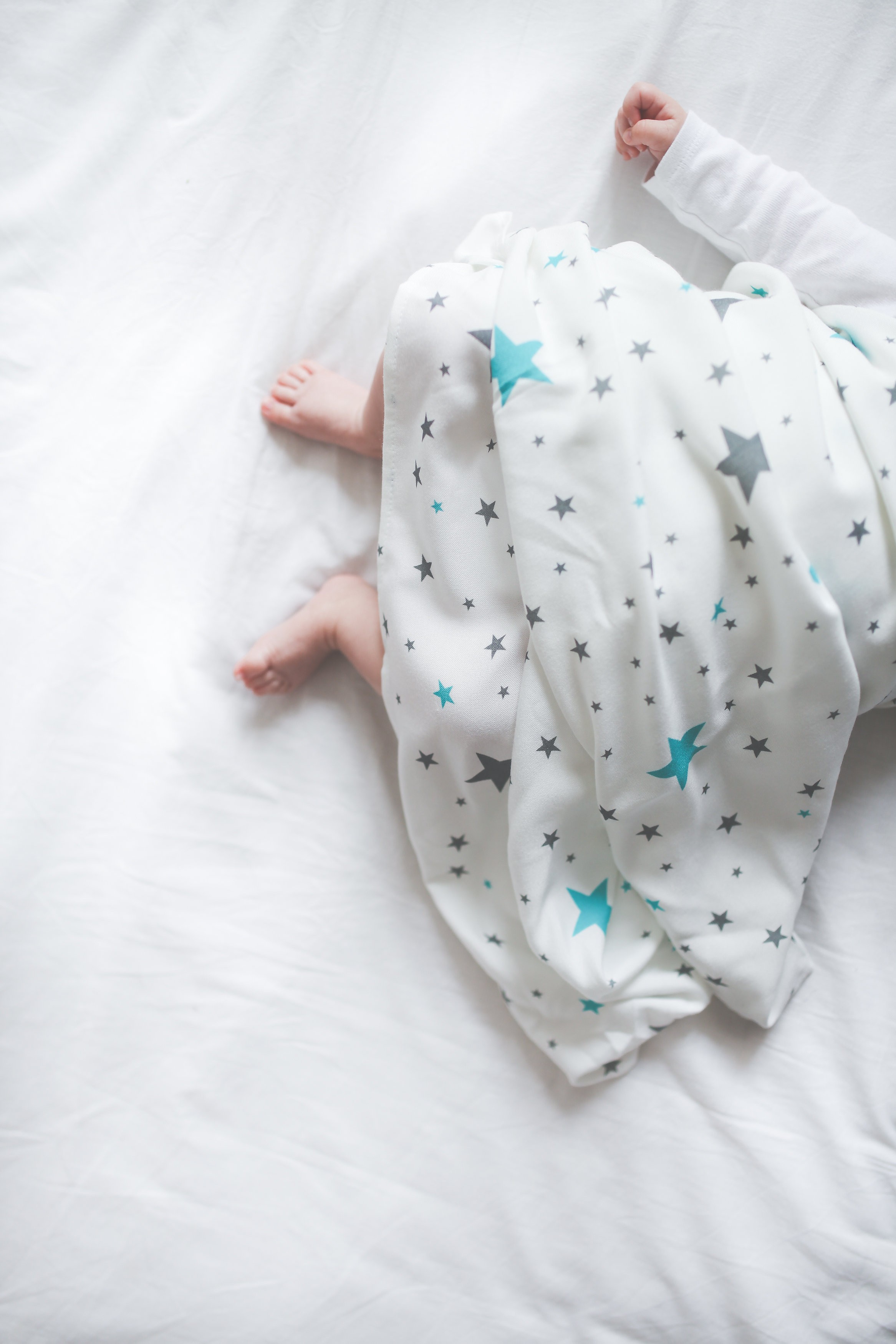 Bambusowa chusta/otulacz – Gwiazdy 120x120cm