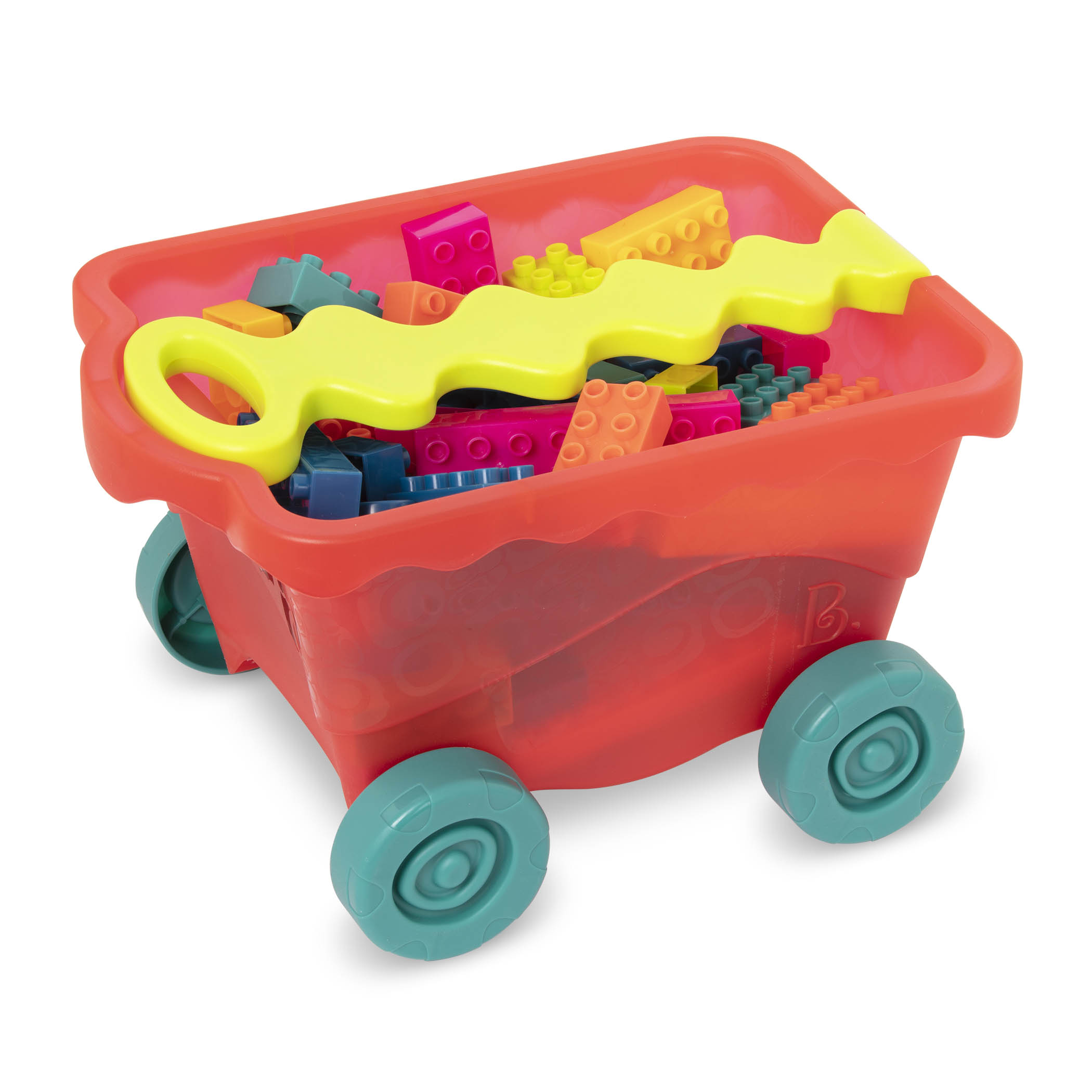 B.toys, Little BlocWagon – wózek-WAGONIK wypełniony kolorowymi KLOCKAMI