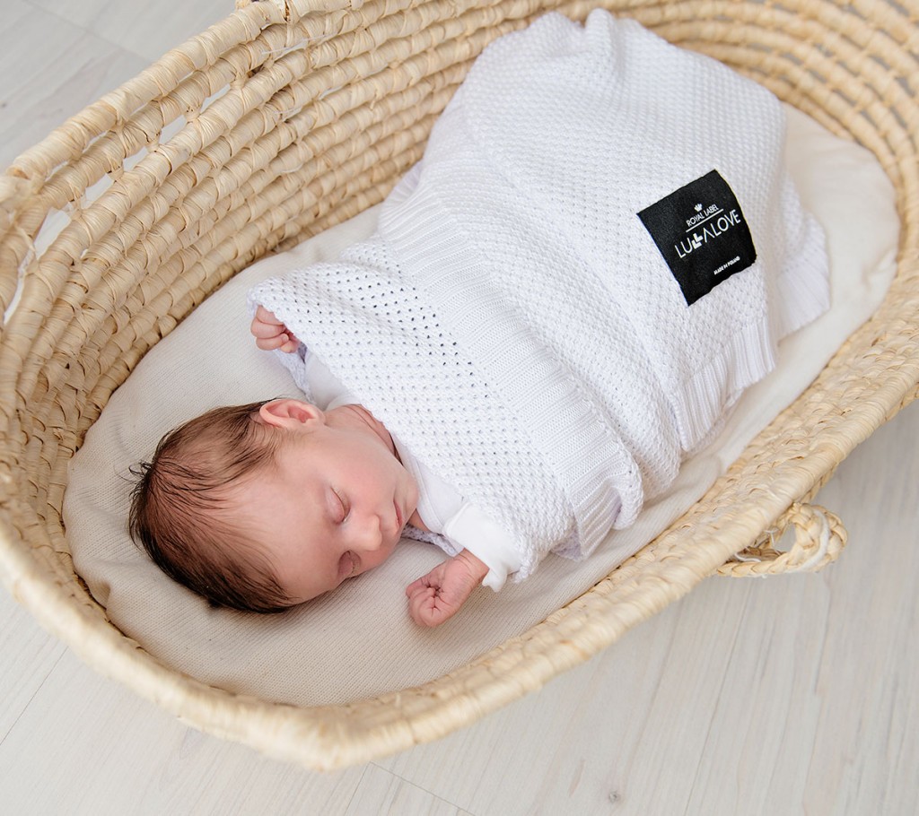Lullalove, Bambusowy koc - biel