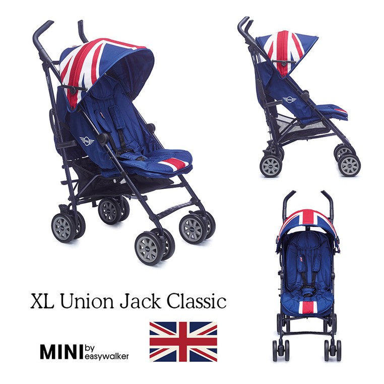 Easywalker, Wózek spacerowy z osłonką przeciwdeszczową XL Union Jack Classic Easywalker, Wózek spacerowy z osłonką przeciwdeszczową XL Union Jack Classic