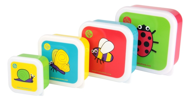 Zestaw 4 pojemników na przekąski