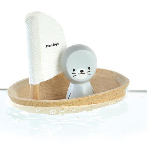 plan toys, Żaglówka z foczką - zabawka do kąpieli plan toys, Żaglówka z foczką - zabawka do kąpieli