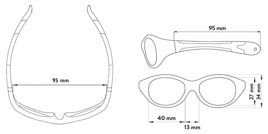 Okulary przeciwsłoneczne,  Explorer Polarized - Blue 0-2 lata