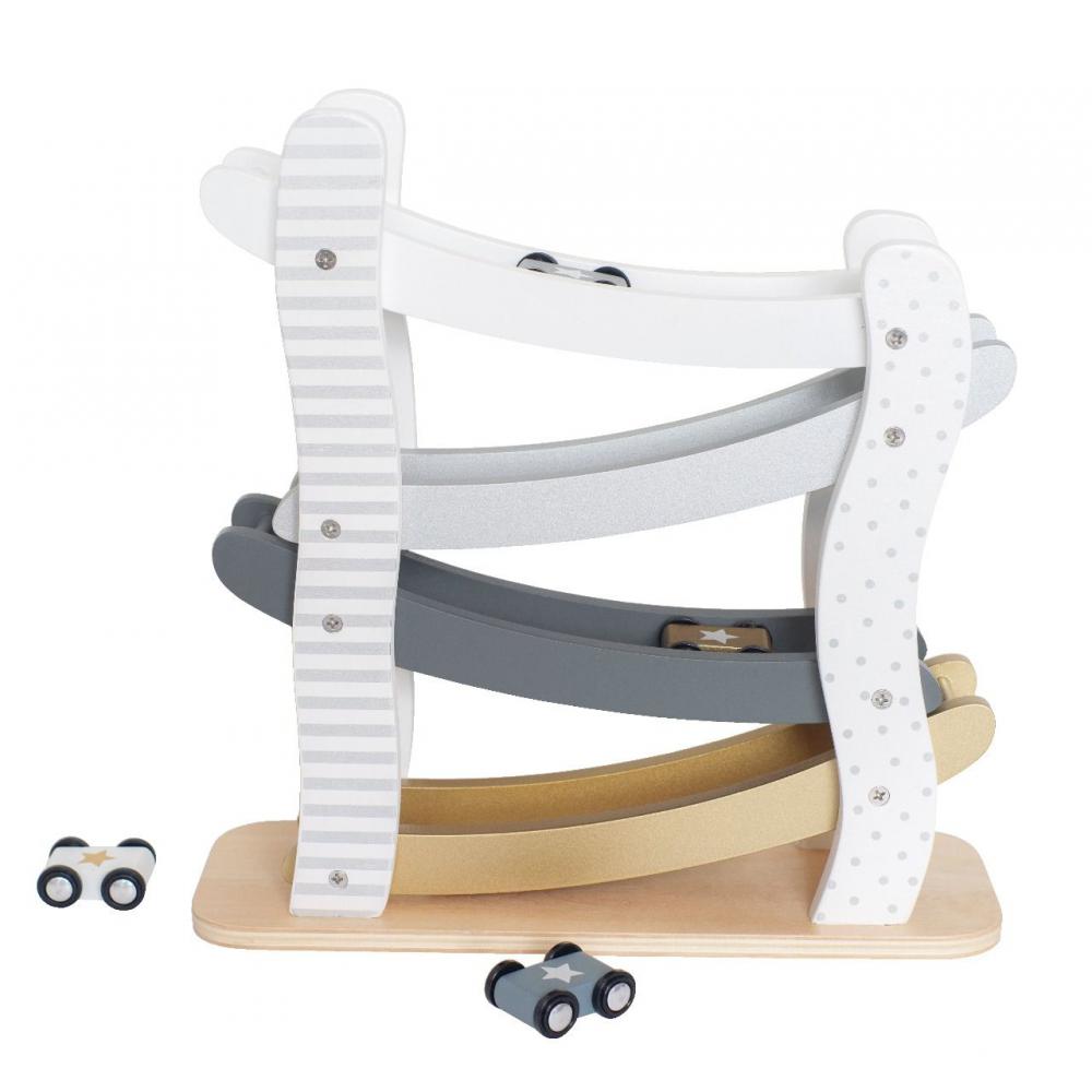 JaBaDaBaDo, Drewniana zjeżdżalnia dla aut srebrno-szara