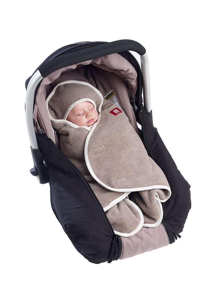 Red Castle, otulacz rożek Babynomade 6-12m Double Fleece Heather beige/ Ecru Red Castle, otulacz rożek Babynomade 6-12m Double Fleece Heather beige/ Ecru