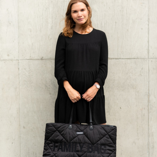 Childhome, Torba Family bag Pikowana Czarna Childhome, Torba Family bag Pikowana Czarna