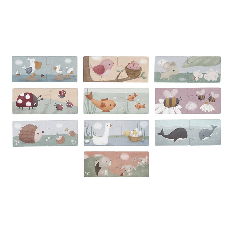 Little Dutch,  puzzle Duo Flowers & Butterflies