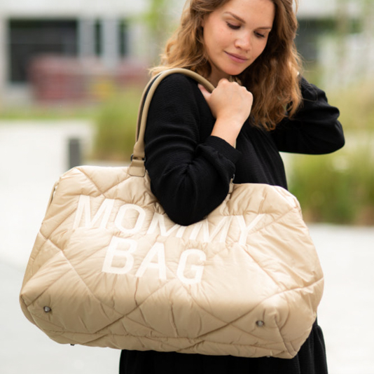 Childhome, Torba Mommy bag Pikowana Beżowa Childhome, Torba Mommy bag Pikowana Beżowa