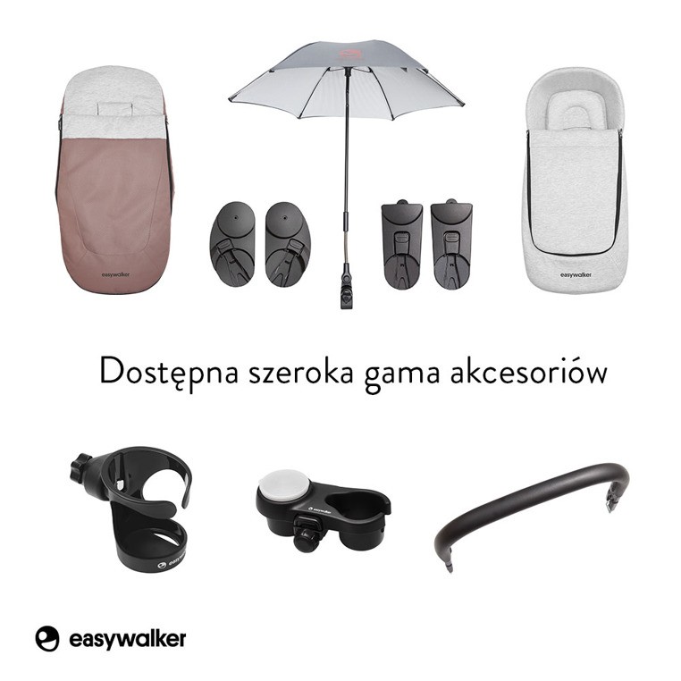 Easywalker, Charley Wózek głęboko-spacerowy Desert Pink (zawiera stelaż i siedzisko z budką) Easywalker, Charley Wózek głęboko-spacerowy Desert Pink (zawiera stelaż i siedzisko z budką)
