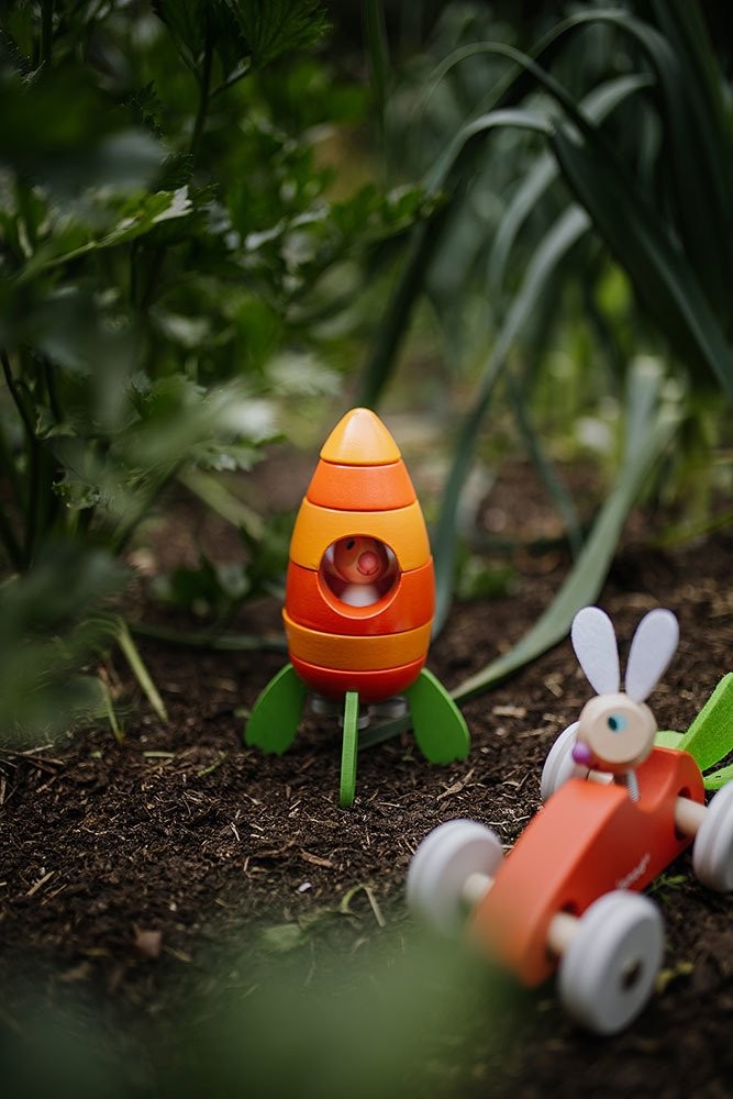 Janod, Rakieta drewniana magnetyczna marchewka z Królikiem