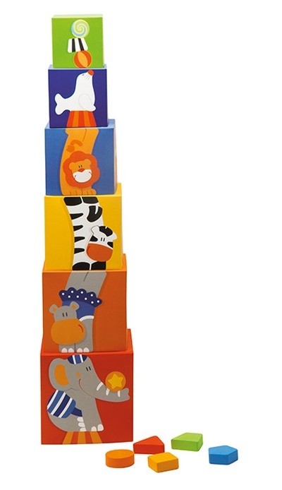 Sevi, Kolorowe pudełka Sorter dla dzieci Cyrk Sevi, Kolorowe pudełka Sorter dla dzieci Cyrk