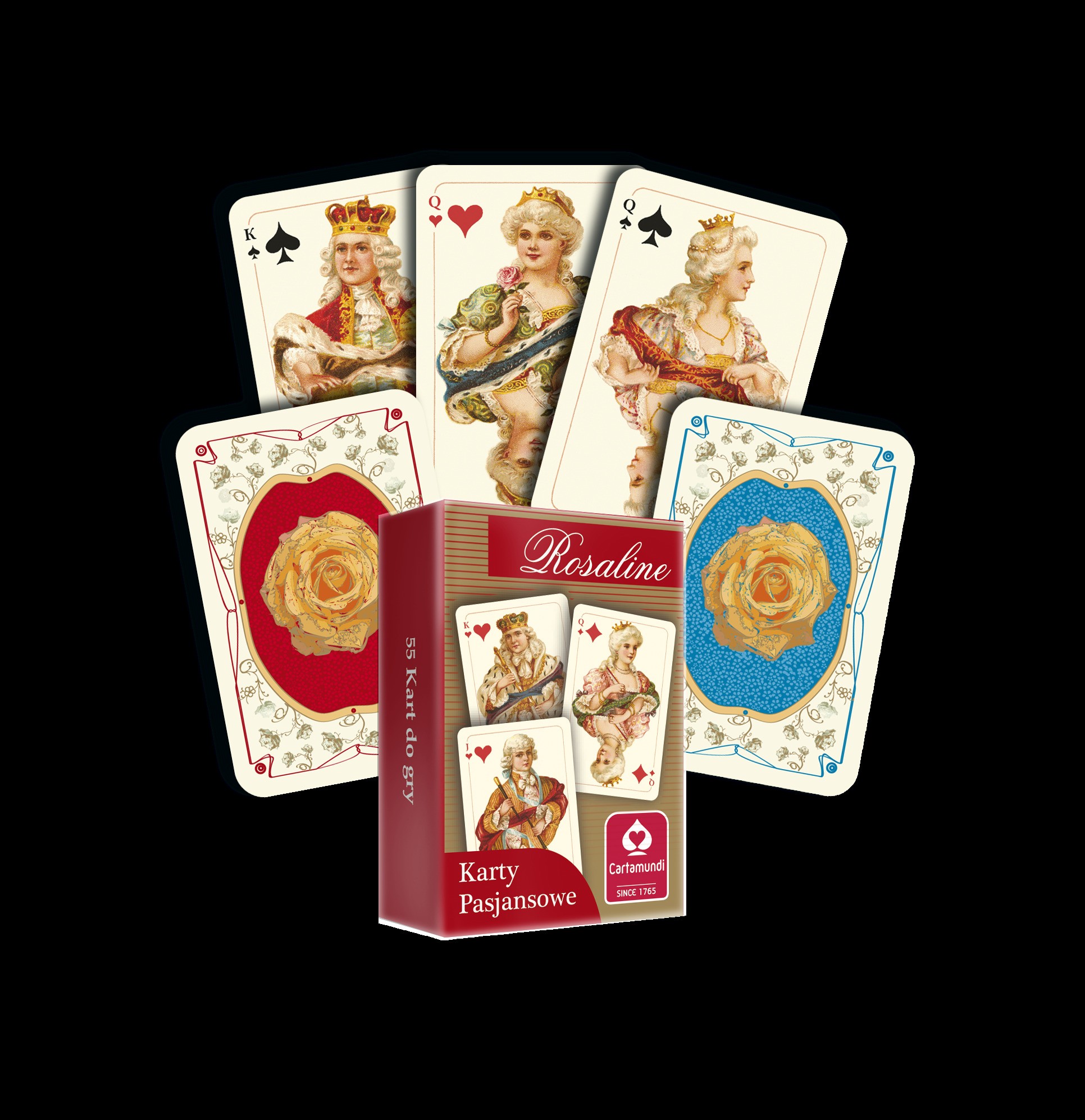 Karty do gry pasjansowe 55 listków