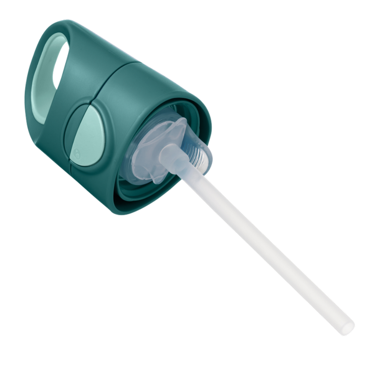 B.Box, Butelka tritanowa ze słomką 450 ml, Emerald Forest B.Box, Butelka tritanowa ze słomką 450 ml, Emerald Forest