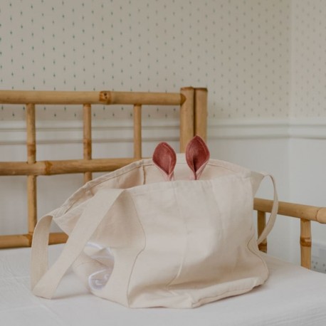 Bibs, Cuddle Cloth Kangaroo, Pieluszka przytulanka z zawieszką na smoczek -  Ivory Bibs, Cuddle Cloth Kangaroo, Pieluszka przytulanka z zawieszką na smoczek -  Ivory