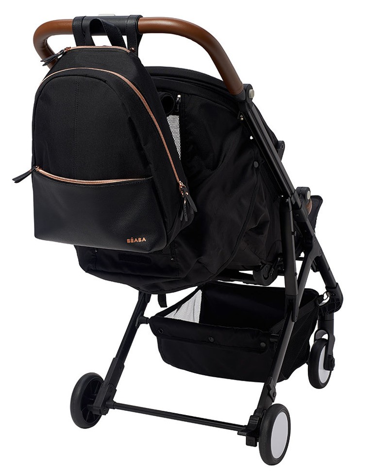 Beaba, Plecak dla mamy San Francisco black/pink gold Beaba, Plecak dla mamy San Francisco black/pink gold