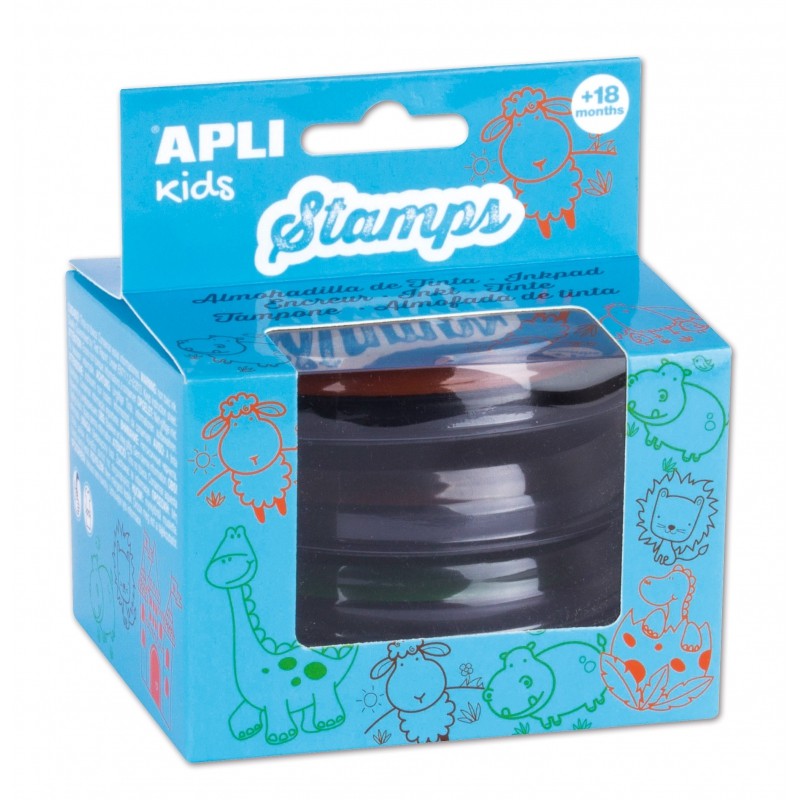 Apli Kids, Zestaw tuszy do stempli - Zielony/Pomarańczowy/ Brązowy Apli Kids, Zestaw tuszy do stempli - Zielony/Pomarańczowy/ Brązowy
