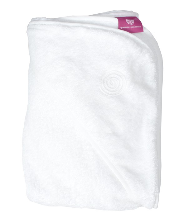 Ręcznik do kąpieli dla dziecka  - BABYHUG biały