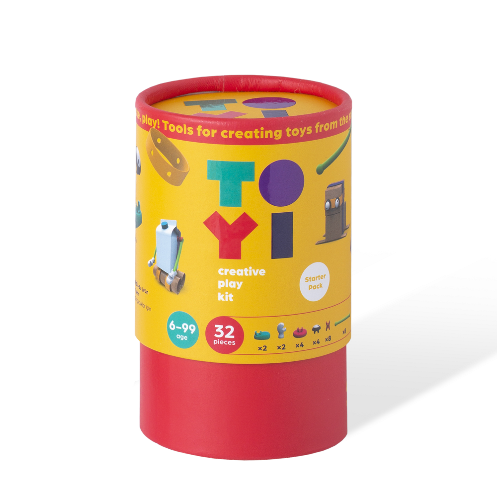Toyi, STARTER KIT – zestaw startowy do SAMODZIELNEGO tworzenia zabawek – 32 elementy