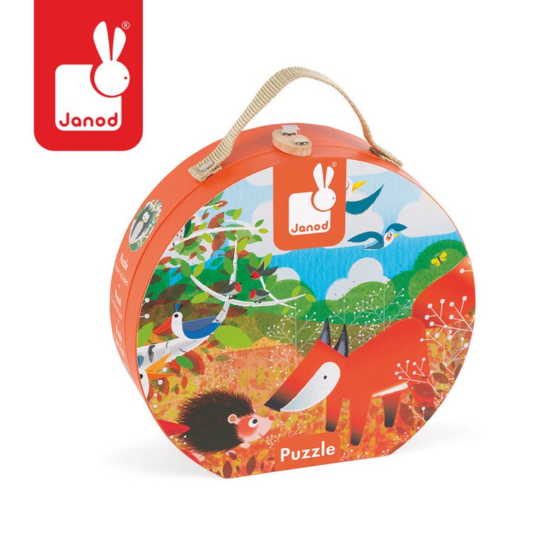 Janod, puzzle w walizce Las