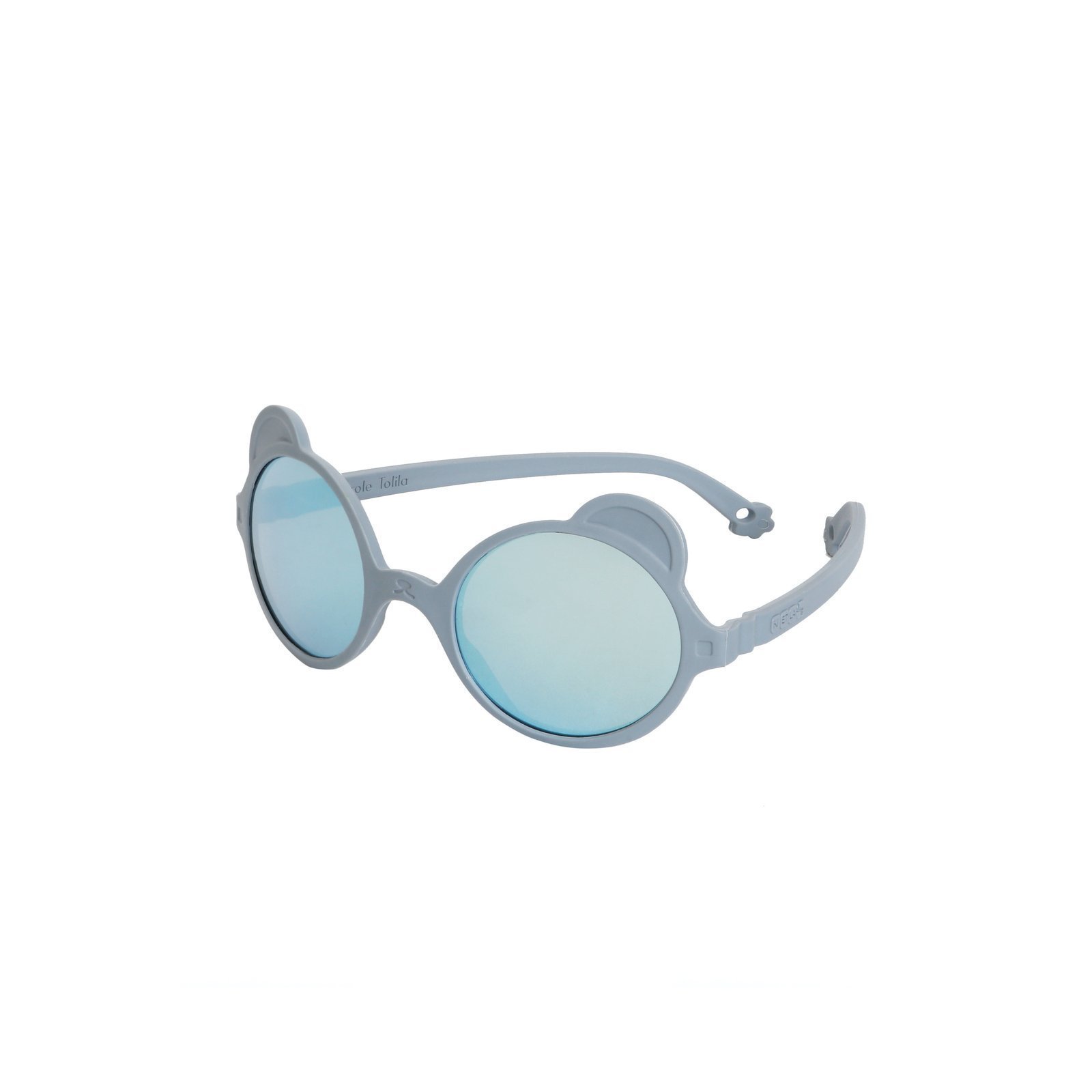 Ki ET LA, Okulary przeciwsłoneczne OURS'ON 2-4 lata Silver Blue