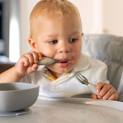 Beaba, Zestaw pierwszych sztućców ze stali nierdzewnej Beaba, Zestaw pierwszych sztućców ze stali nierdzewnej