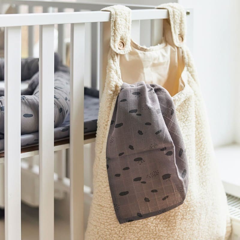 Jollein, 3 Pieluszki Niemowlęce Hydrophilic 70 X 70 Cm Spot Storm Grey