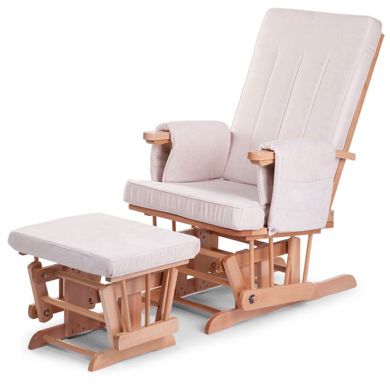 Childhome, Fotel pływający kwadratowy z podnóżkiem naturalny