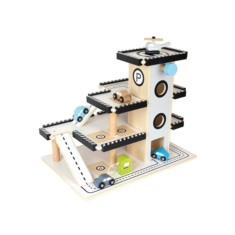 JaBaDaBaDo, drewniany garaż, wielopoziomowy parking dla aut